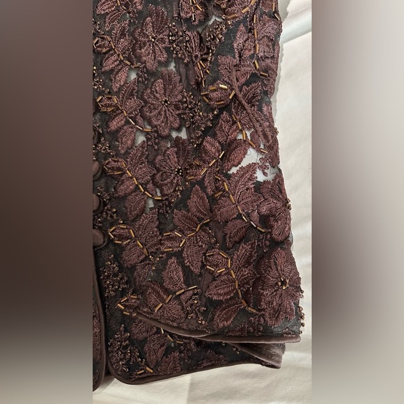 ✨NWT✨ JS Collections: Women’s Chocolate Floral Blazer- Size 6 - Picture 13 of 14